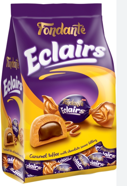 Fondante Eclaırs Caramel Toffee 1000g (1X8) BAG